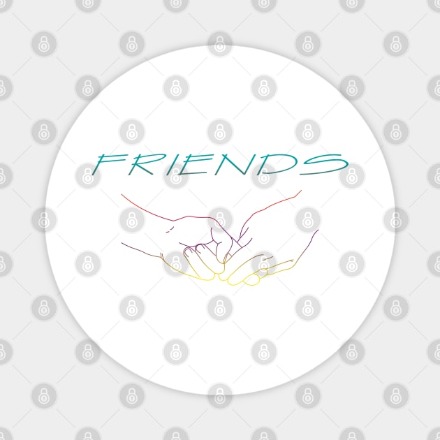 Friends - Rainbow Magnet by SanTees